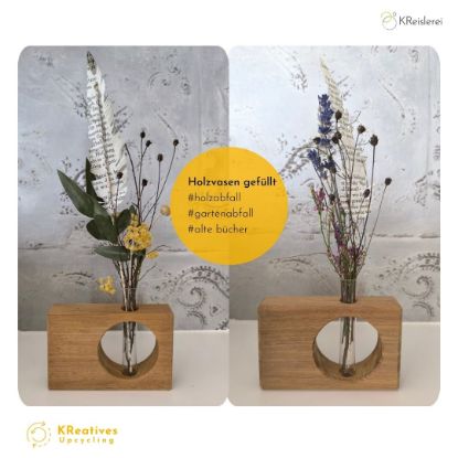 Bild von Ostern - Holzvase dekoriert